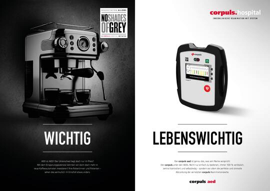 corpuls.hospital Kampagnenmotiv "Wichtig – Lebenswichtig"