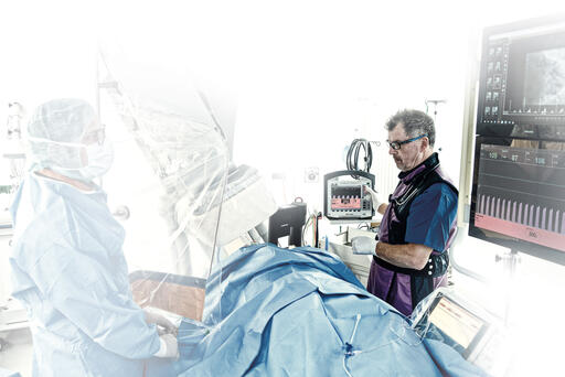 corpuls cpr im Herzkatheterlabor