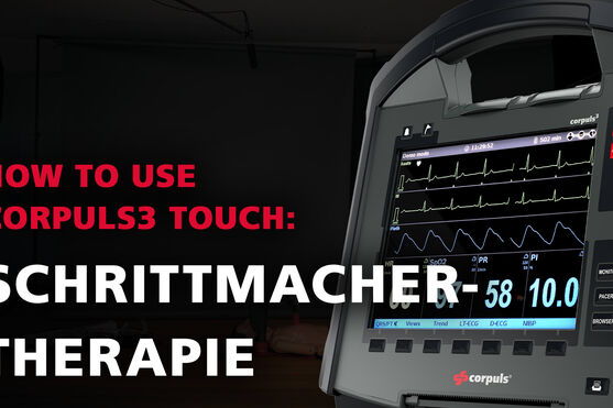 Tutorials by corpuls | How to use corpuls3: Schrittmacher-Therapie